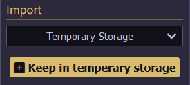 temperary storage